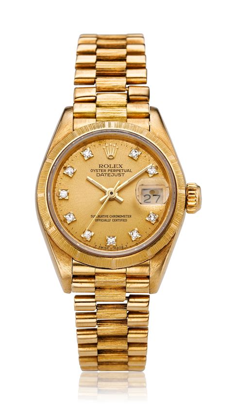 lady rolex gold w7daimonds|rolex lady datejust gold.